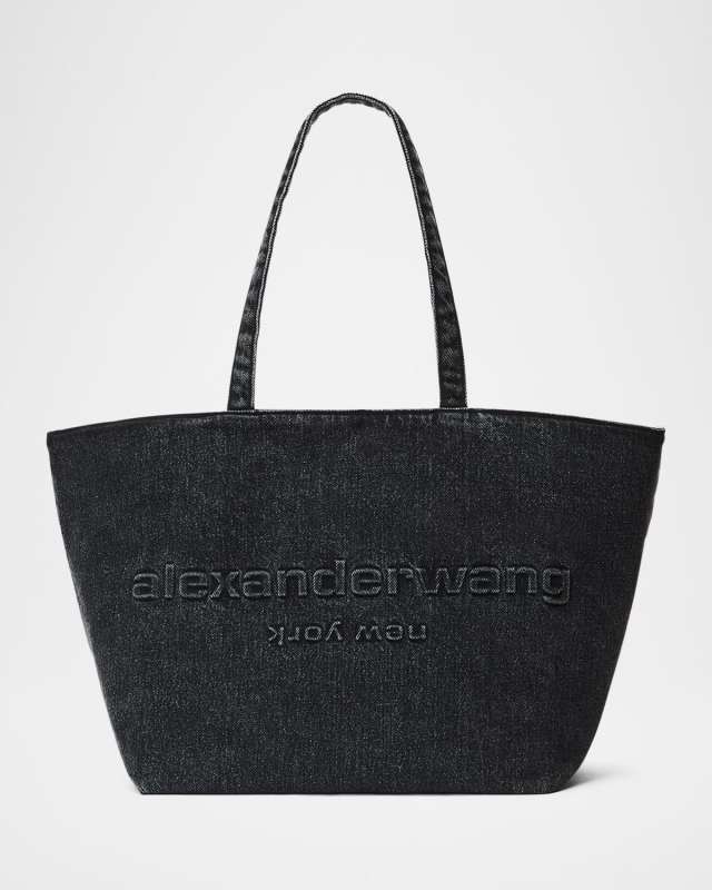 Punch Denim Tote Bag